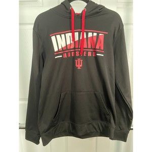 Indiana Hoosiers Red Black Stadium Hoodie Sweatshirt